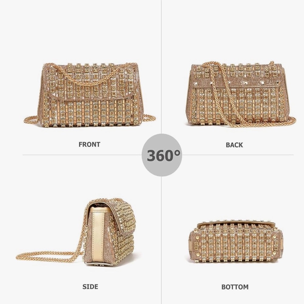 Chic Gold Chain Mini Bag - Picture 5 of 5